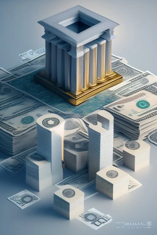 Generate a 3D animation portraying the US dollar, euro, and Japanese yen as towering, interconnected pillars of a global financial landscape. Employ realistic textures, lighting, and shadows to convey their prominence. Incorporate subtle movements to reflect the constant flux of currency markets, and surround the scene with financial charts and data visualizations for added depth.