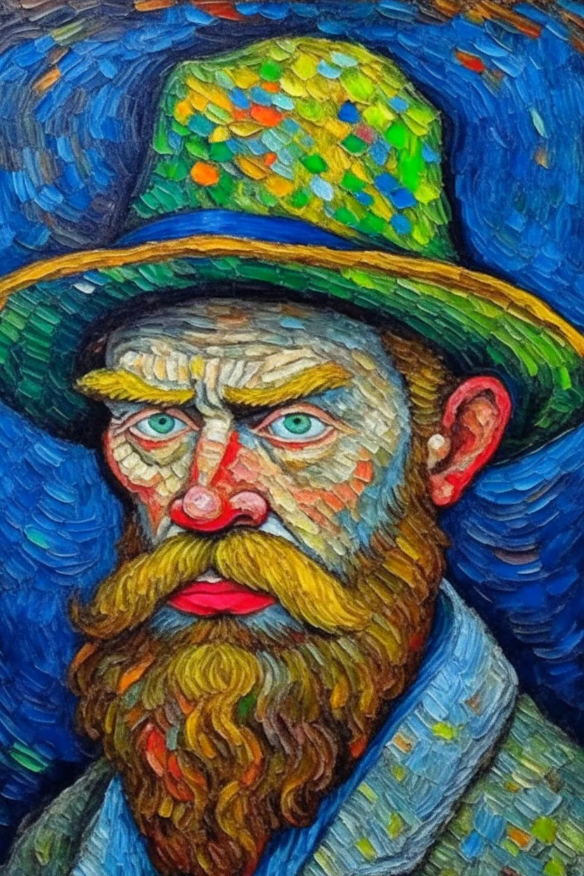 Omni-man painted by Van Gogh