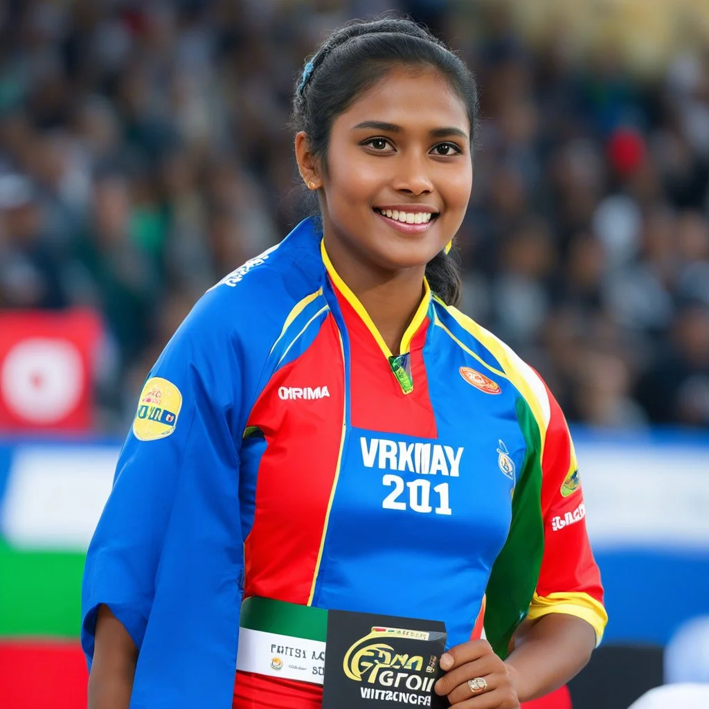 Sirima Nicole Wiratunga là bas sur le podium