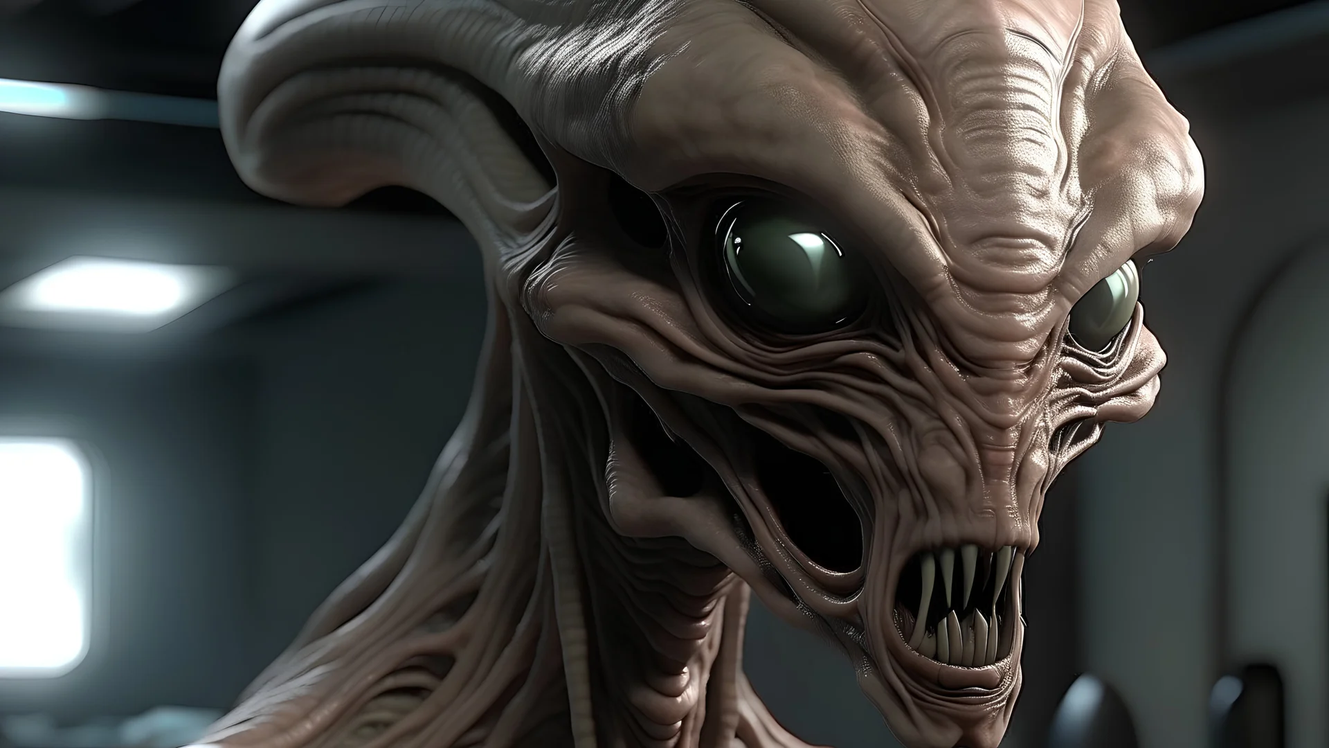 hyper realistic alien