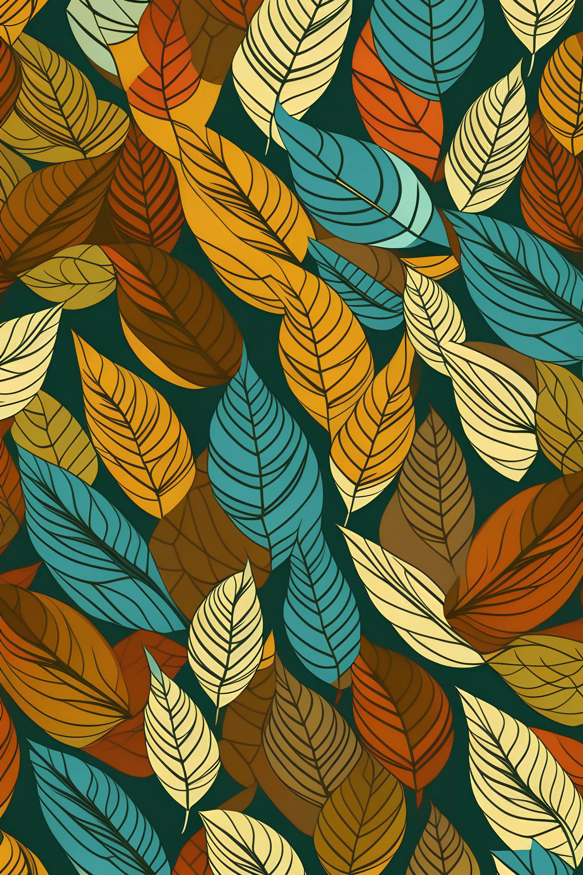"Stylized leaves"