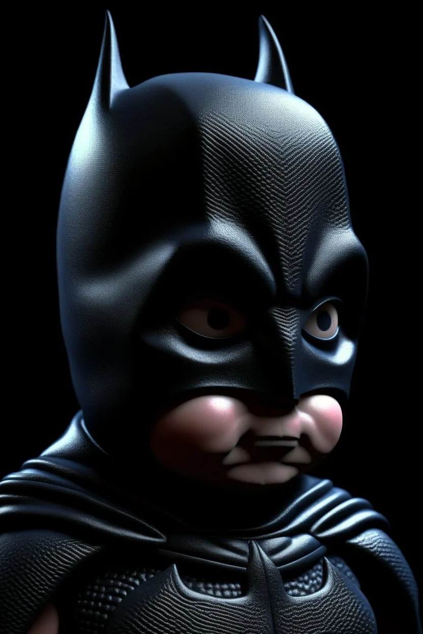 baby batman 3d render photo, cinematic