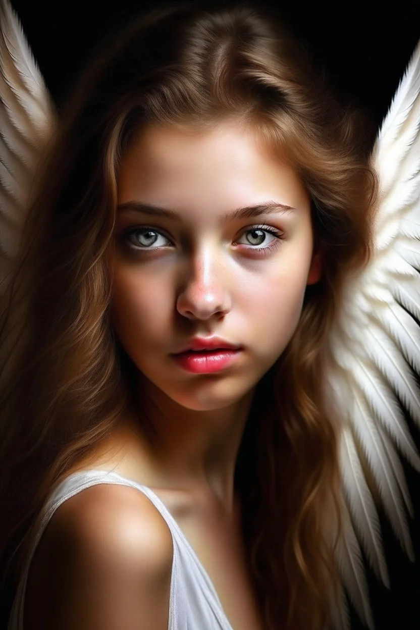 Beautiful Angel Realistic digital photography