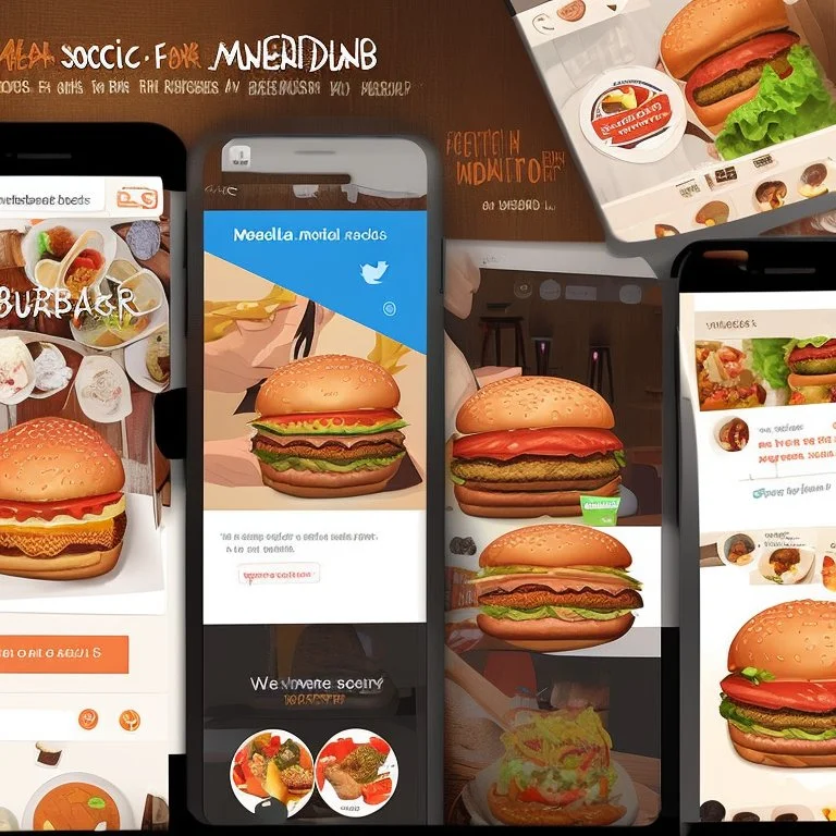 Social Media Design for Burger Restaurant