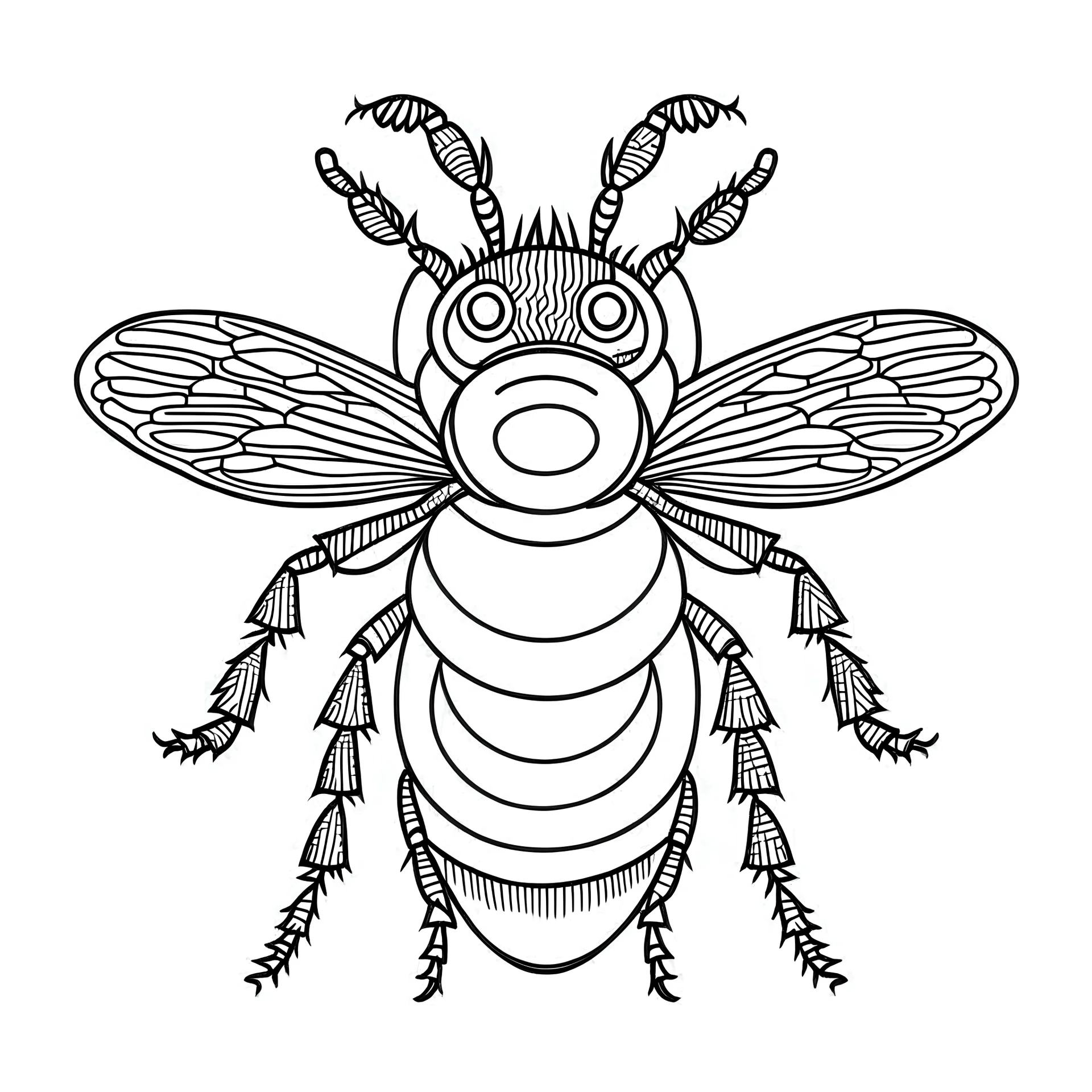 Insect coloring page for toddler