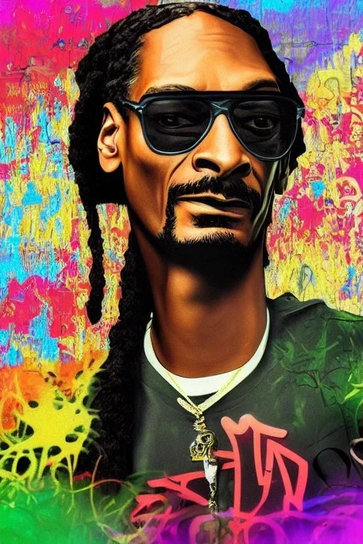 Snoop Dogg, graffiti, 3d