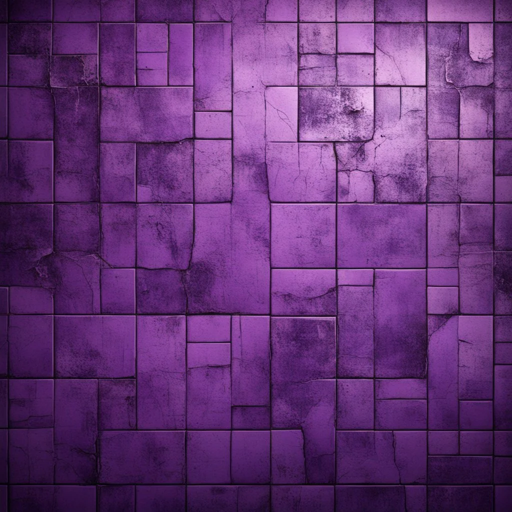 Hyper Realistic grungy-glowing-purple-scratched-tile-fancy-wall