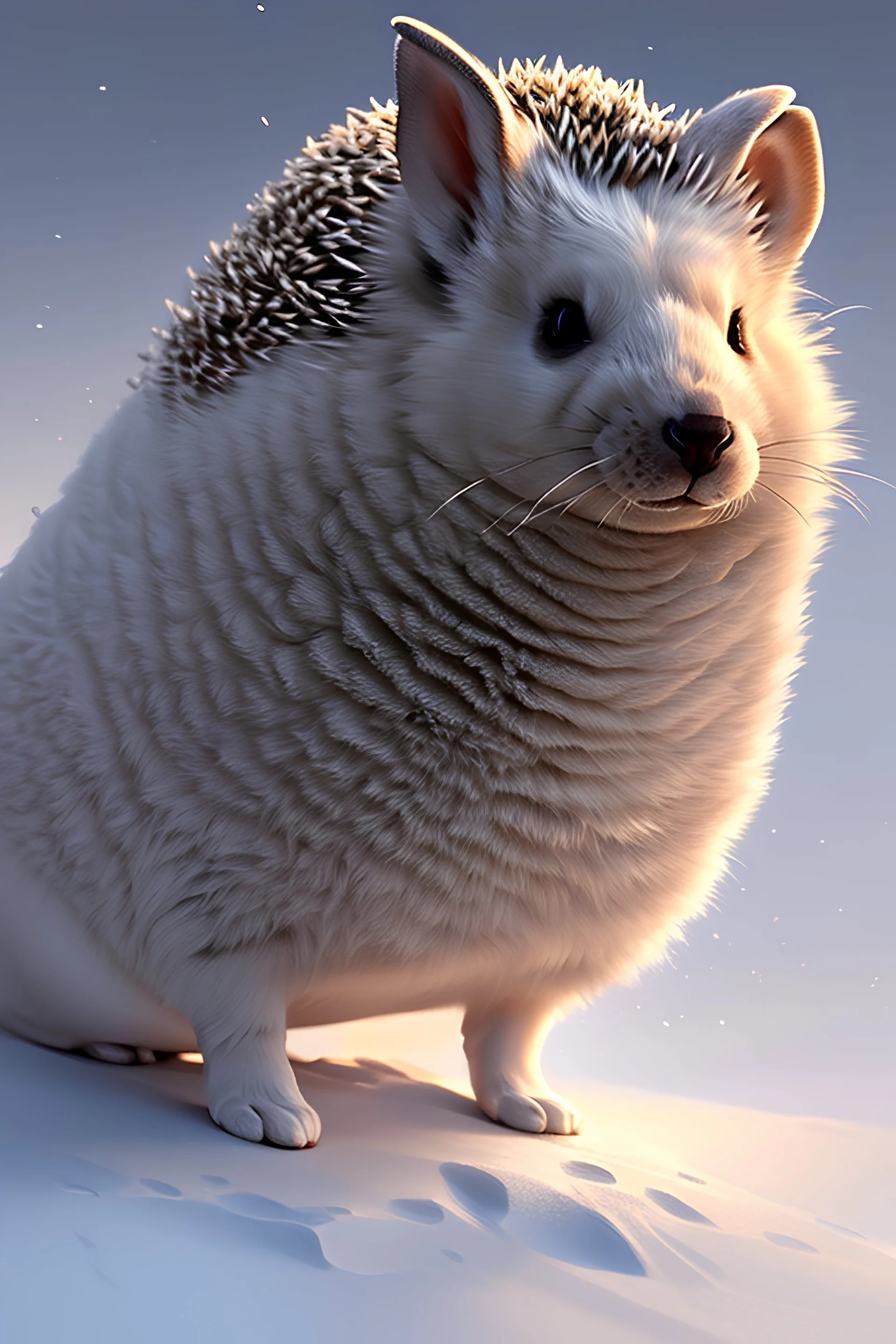 bunny hedgehog seal Buffalo, highly detailed, perfect lighting, perfect composition, 4 k, artgerm, derek zabrocki, greg rutkowski