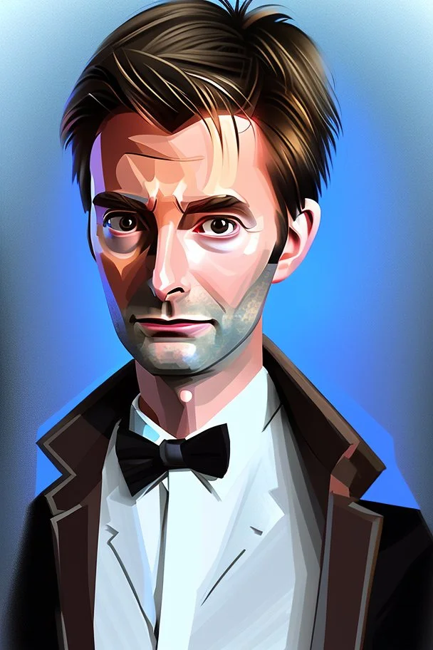 portrait of david tennant as the tenth doctor