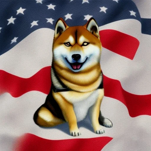 shiba inu US military badge