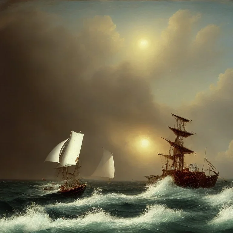 sailor throws harpoon at a big white whale from an old fishing boat, 8k, detalied, hudson river school