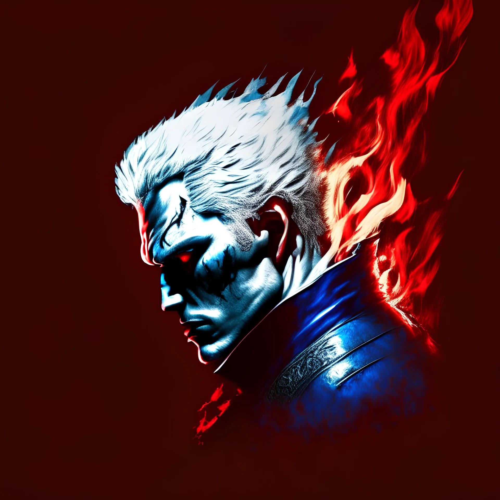 Vergil, angry, burly, burn, bloods, blood, fight, profile picture