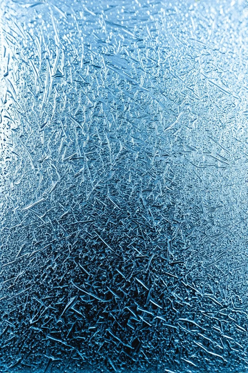 glass surface forming frost