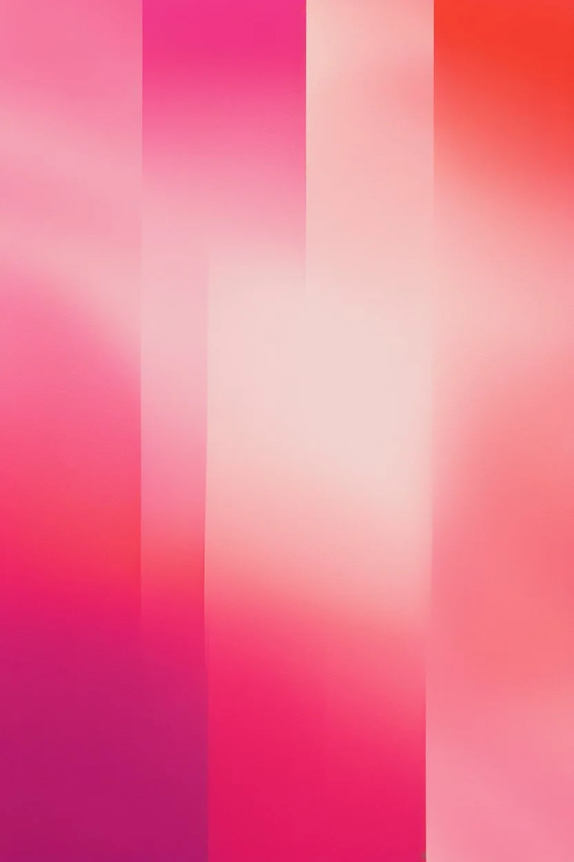 magenta is really only the absence of green; Abstract Art; gradient from blush pink to red-orange