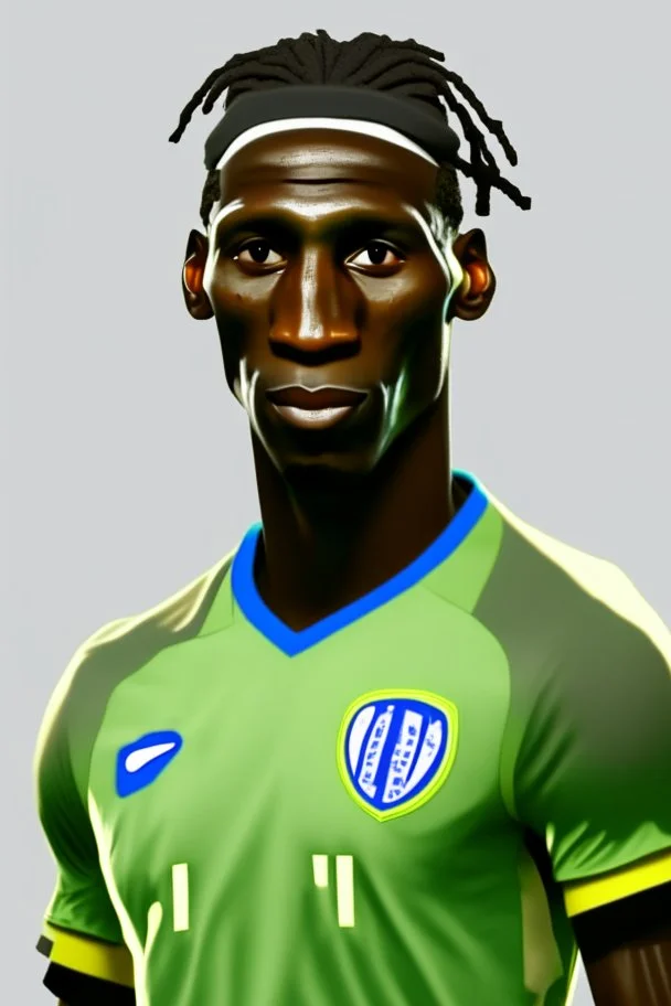 Nicolas Jackson Senegalese footballer ,cartoon 2d