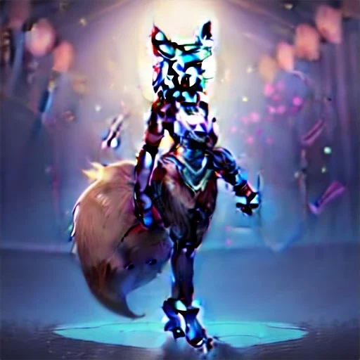 A fox fursona, Furry art, Digital art, cyberpunk, High quality, Backlighting, female, anthropomorphic, full body portrait, 8k resolution, fox tail, Realistic, high quality, great details, within portrait, masterpiece, best quality, cinematic lighting, detailed outfit, vibrant colors, perfect eyes, furry, human body, robotic arm, sfw, robotic, in the style of titanfall, highly detailed face, perfectly drawn