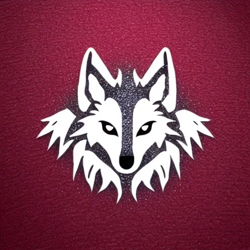 A magical sparkle wolf good logo