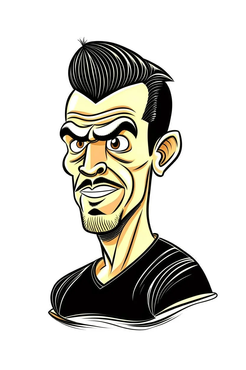 Gareth Bale Footballer cartoon 2d