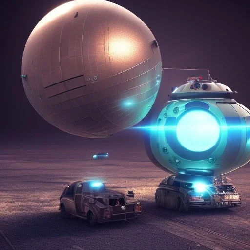 aerostats ,octane render, 8k, high detail, droid, android, metallic