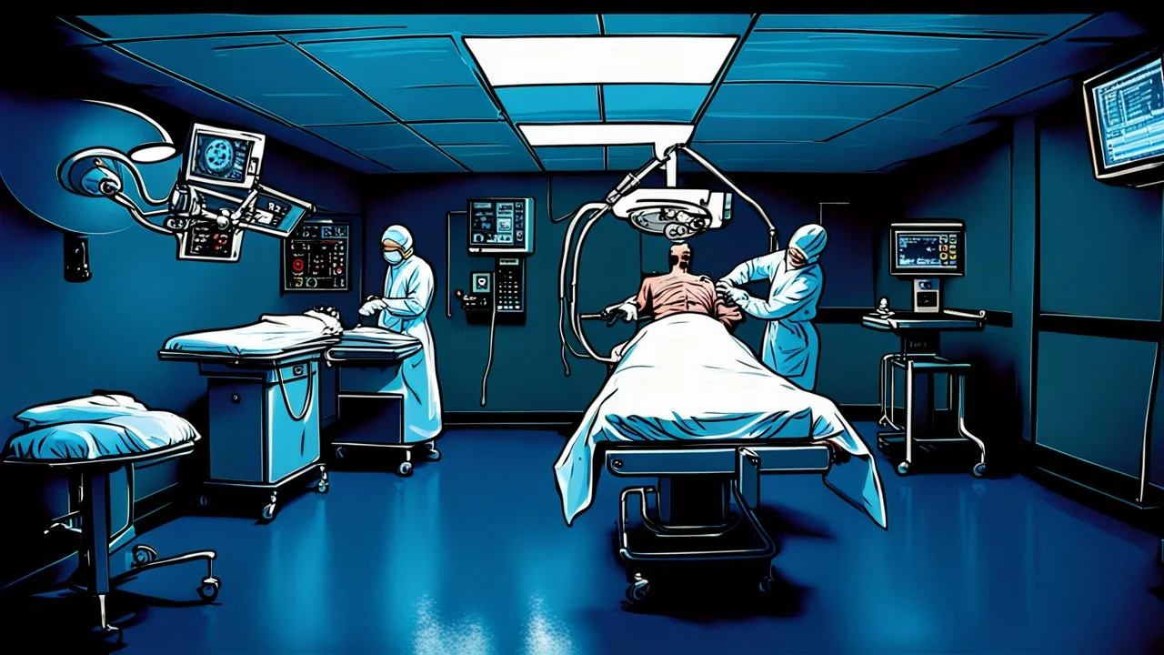 A horror-style operating room