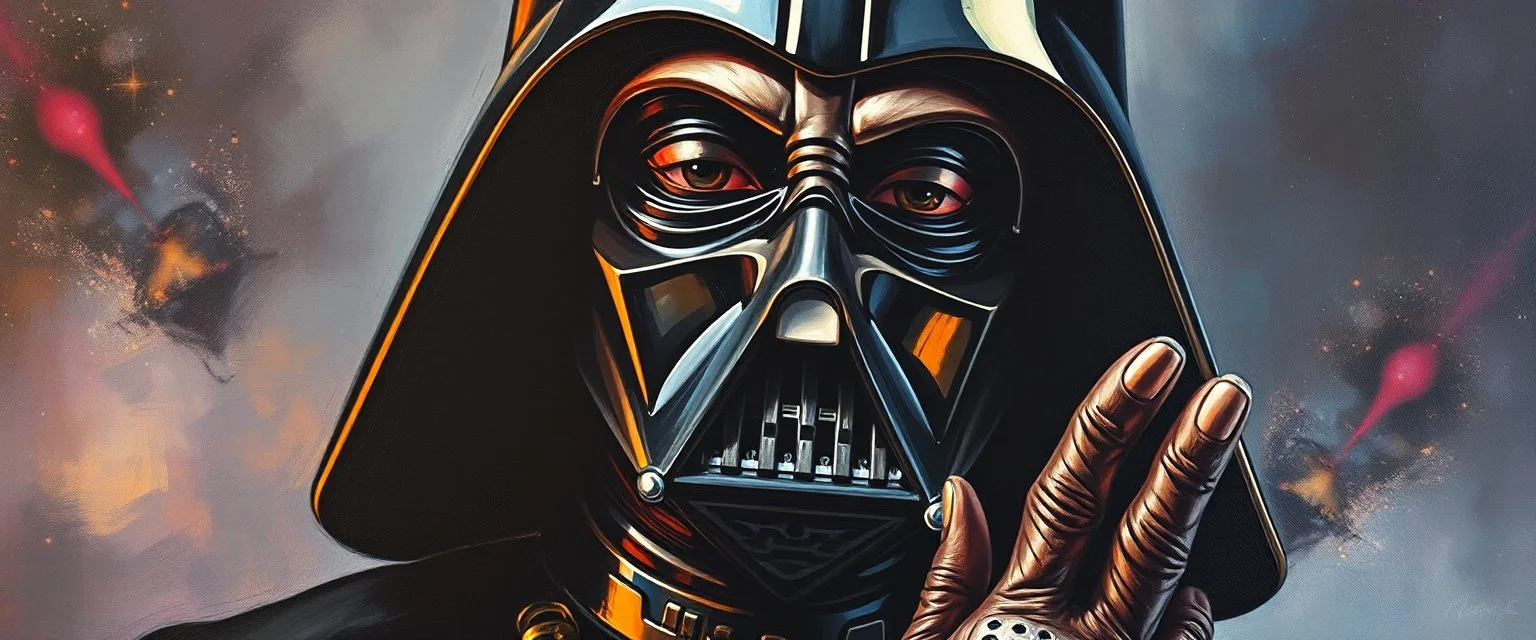 master oil painting by Rembrandt, space style pimp rap captain snoop awesome coolness, real, darth vader