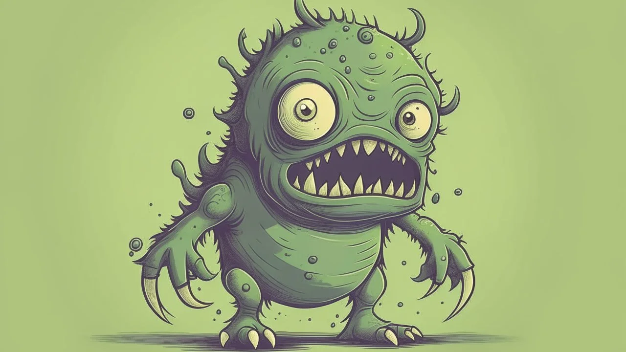 وحش مشوش مخيف