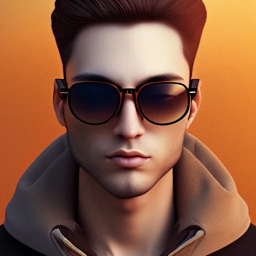 male with the head of a cute mouse wearing sunglasses, dramatic, dramatic lighting, volumetric lighting, hyperrealism, 8k, high quality, photorealistic, lot of details