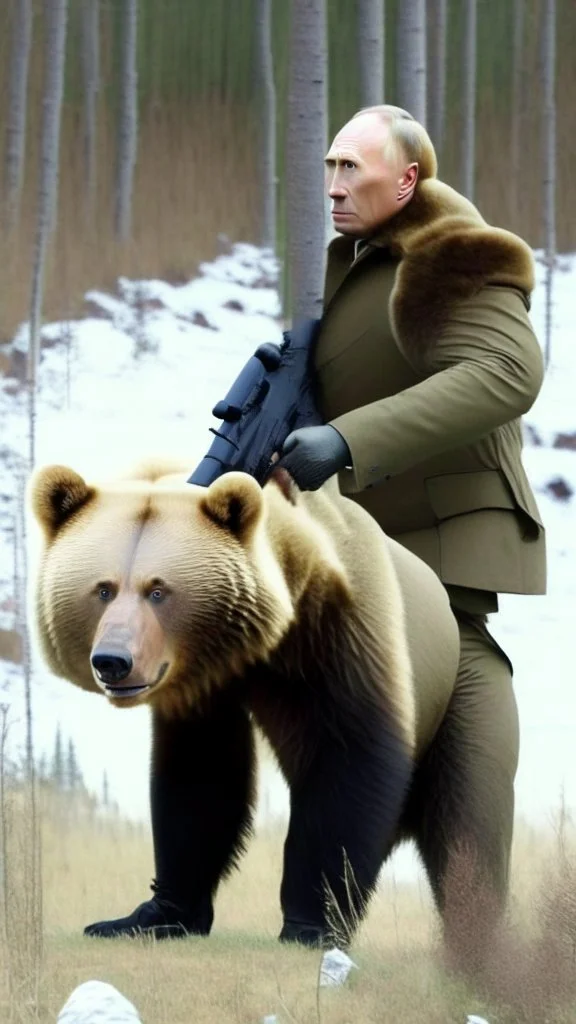 Putin hunting a Bear