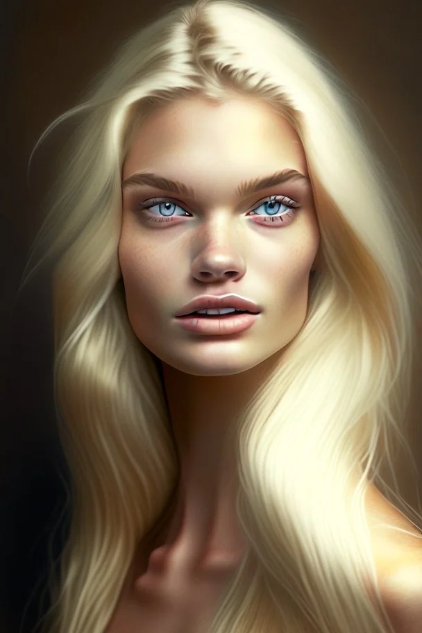 Blonde model
