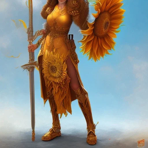 sunflower goddess warrior