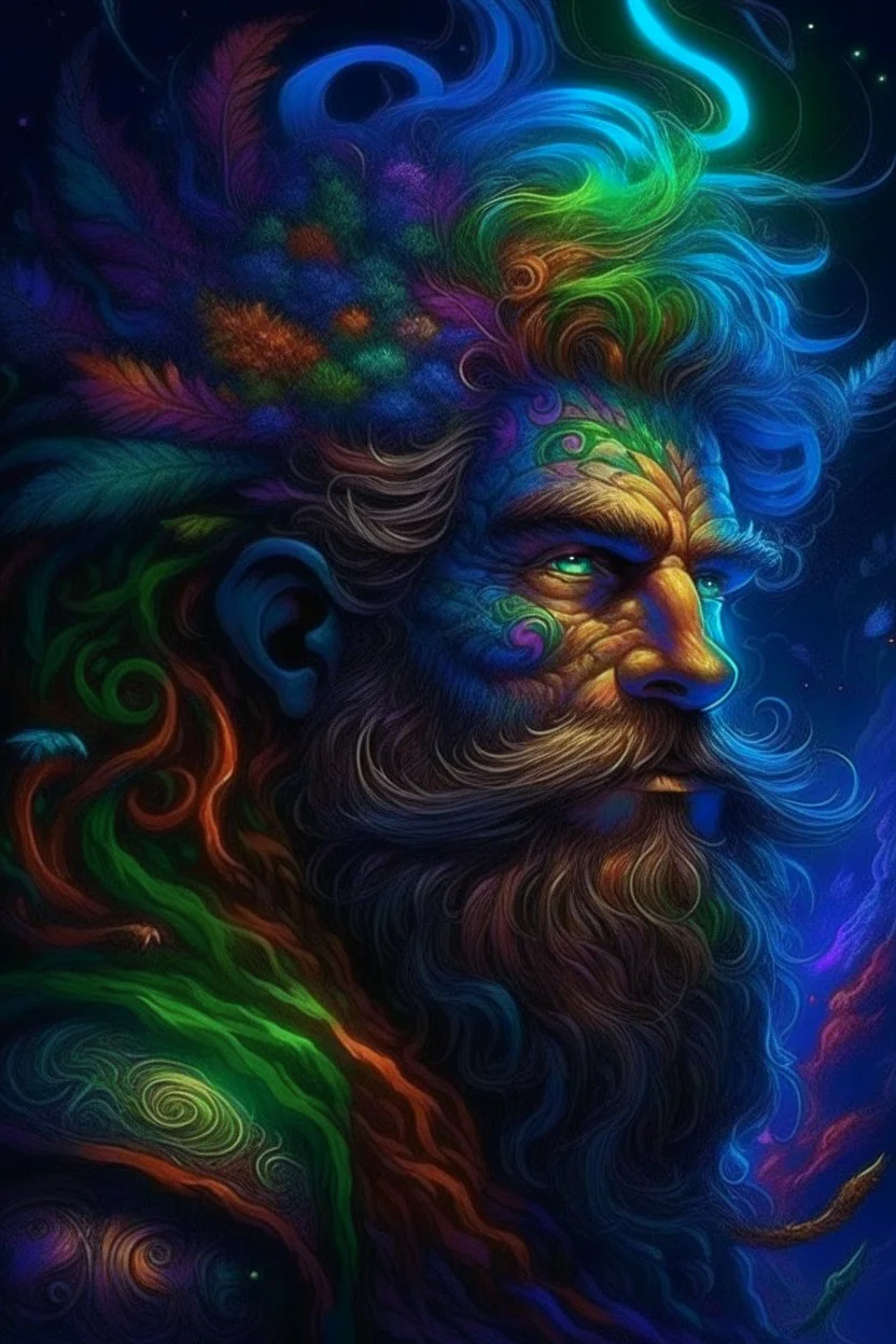 Hairy situation, fantasy art, dark, magical, full-colour , vibrant, colorful, hyperdetailed, vapor, beautiful, radiant, magical, cosmic