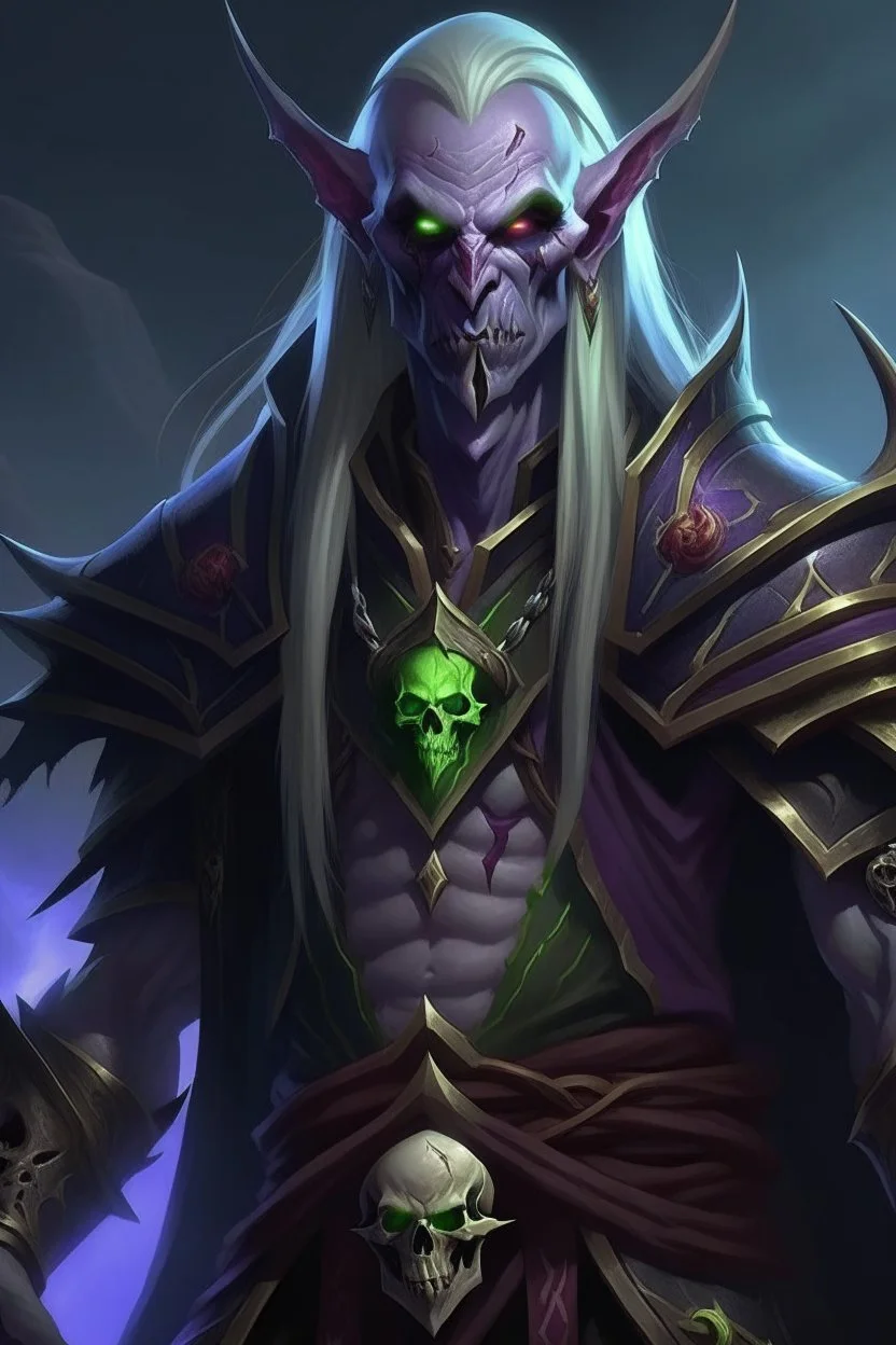 male undead warlock wow warcraft world affliction corruption soul chaos succubus elf destruction