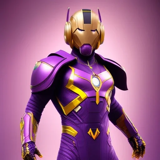 Cosmos super hero, purple costume,4k image, yellow