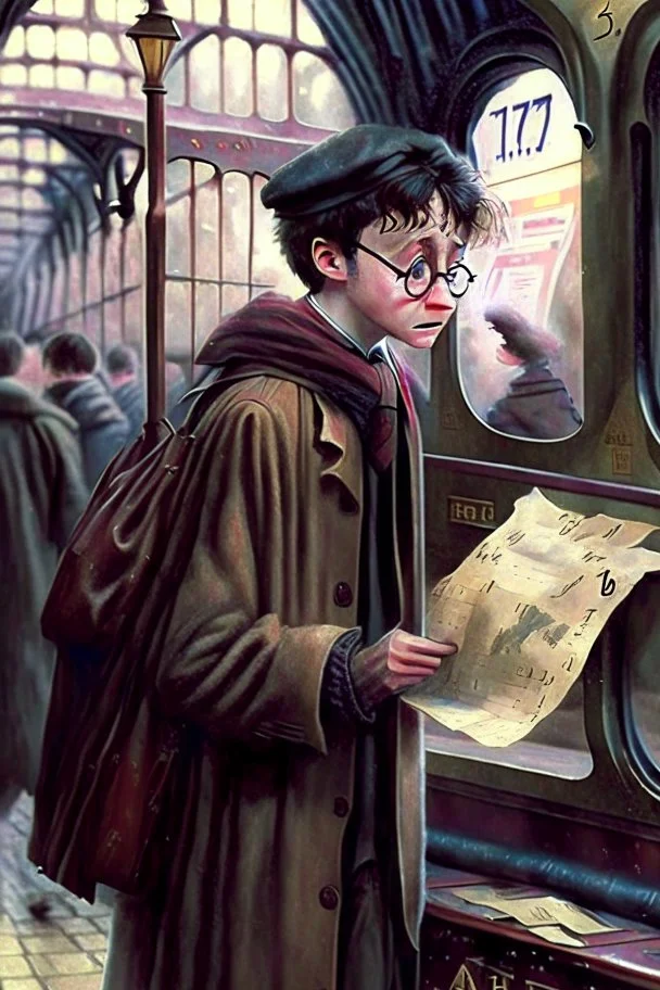 Harry Potter refusing to buy a ticket for the hogwarts express