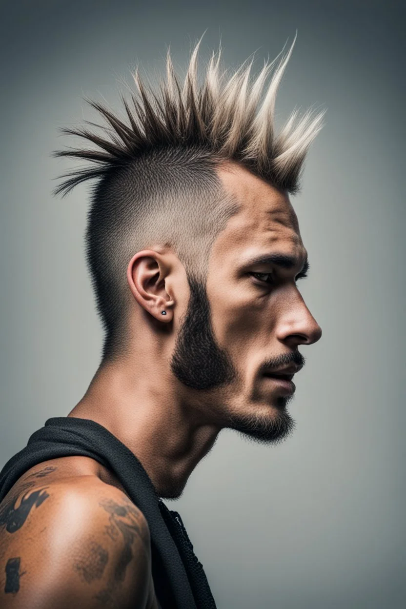 Man with a mohican