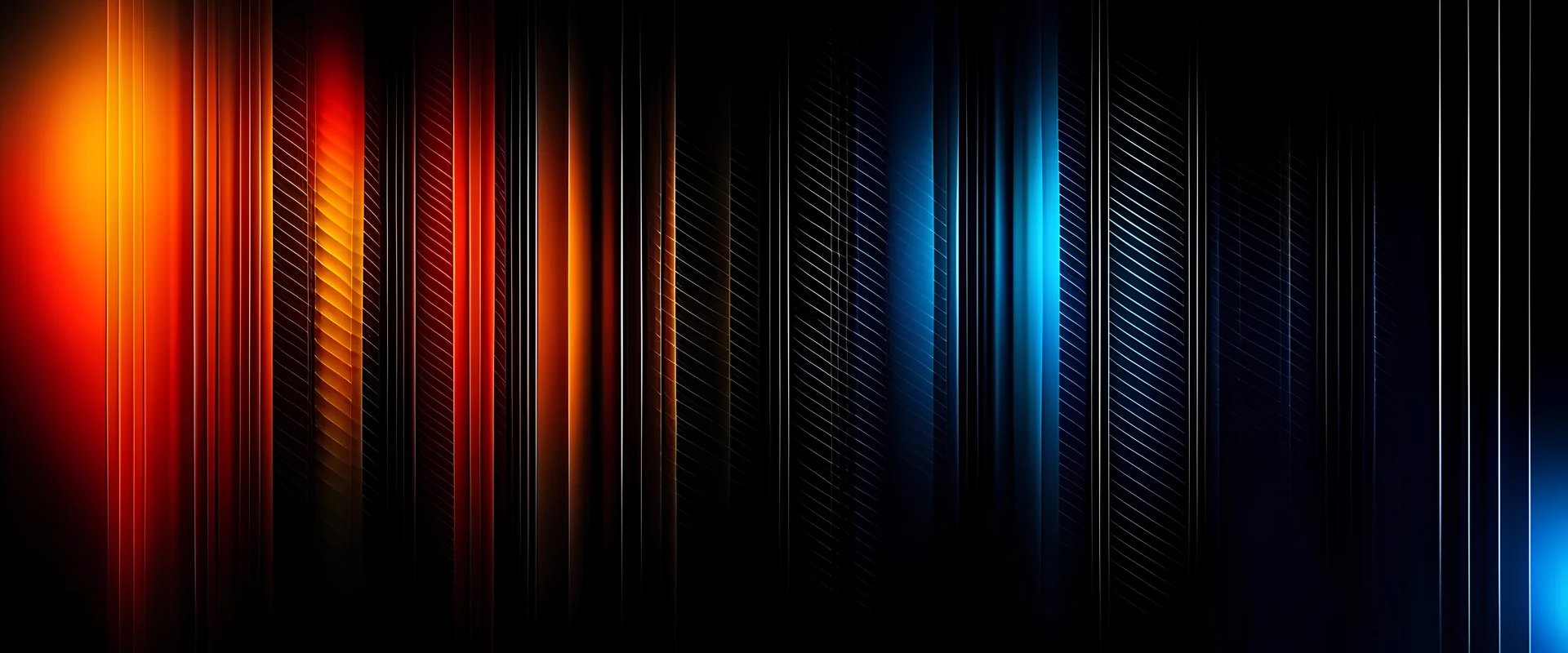 Black dark blue gray copper red brown burnt orange gold yellow abstract background. Color gradient ombre. Geometric shape. Stripe line angle. Rough noise grungy grain texture. Design. Template. Shine