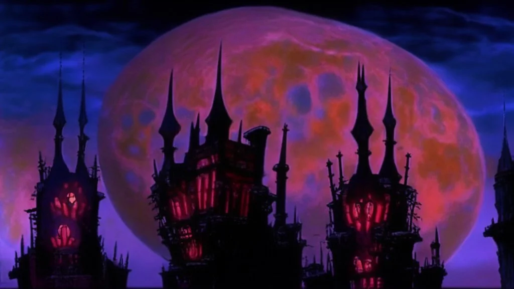castle at night
