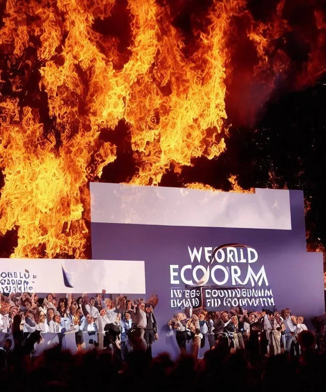 The world economic forum on fire