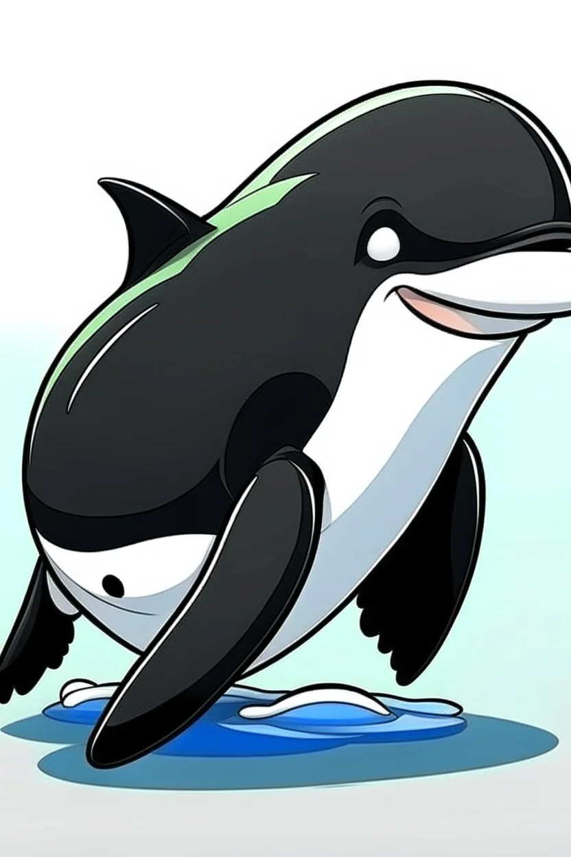 cartoon orca