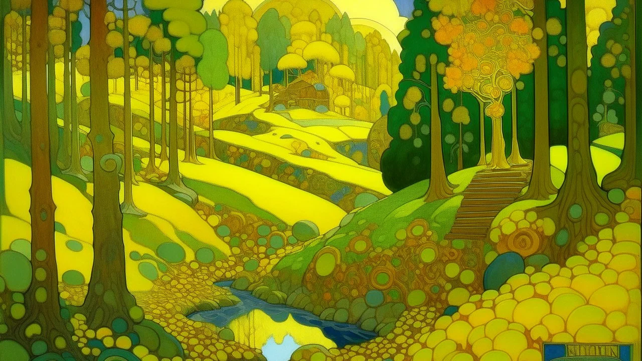 A mine filled with gold painted by Paul Ranson