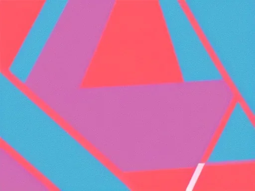 triangles technologie blue pink minimalist