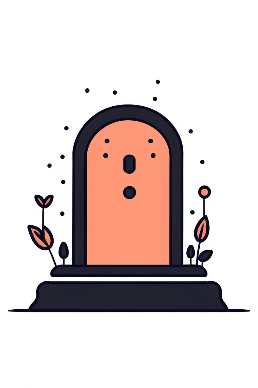 vector image of a gravestone