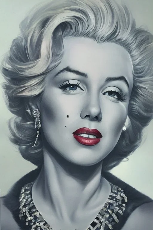 Marilyn Monroe, smokes a cigarette, photorealistic, 4k