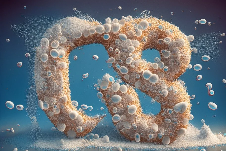 sugar coated octapodes forming letters with hidden message