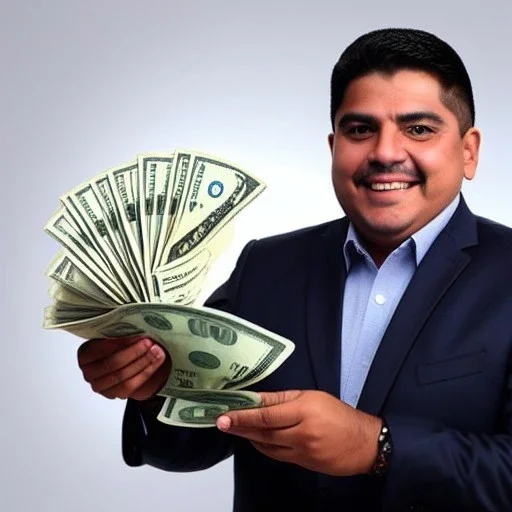 pedro castillo with money in the hands