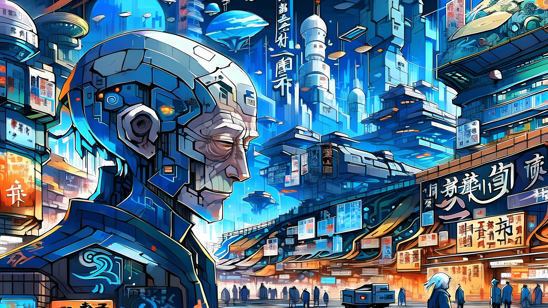 A possible prompt for an AI Art generator to produce an art style close to the style of Inuyashiki could be: Character Description: Ageless protagonist with a robotic appearance and a touch of melancholy. Setting: Urban landscape with futuristic elements and a hint of desolation. Background: Contrasting lights and shadows, conveying a sense of drama and mystery. Color Palette: Monochromatic with occasional pops of vibrant colors to emphasize key elements. Composition: Dynamic angles and perspect