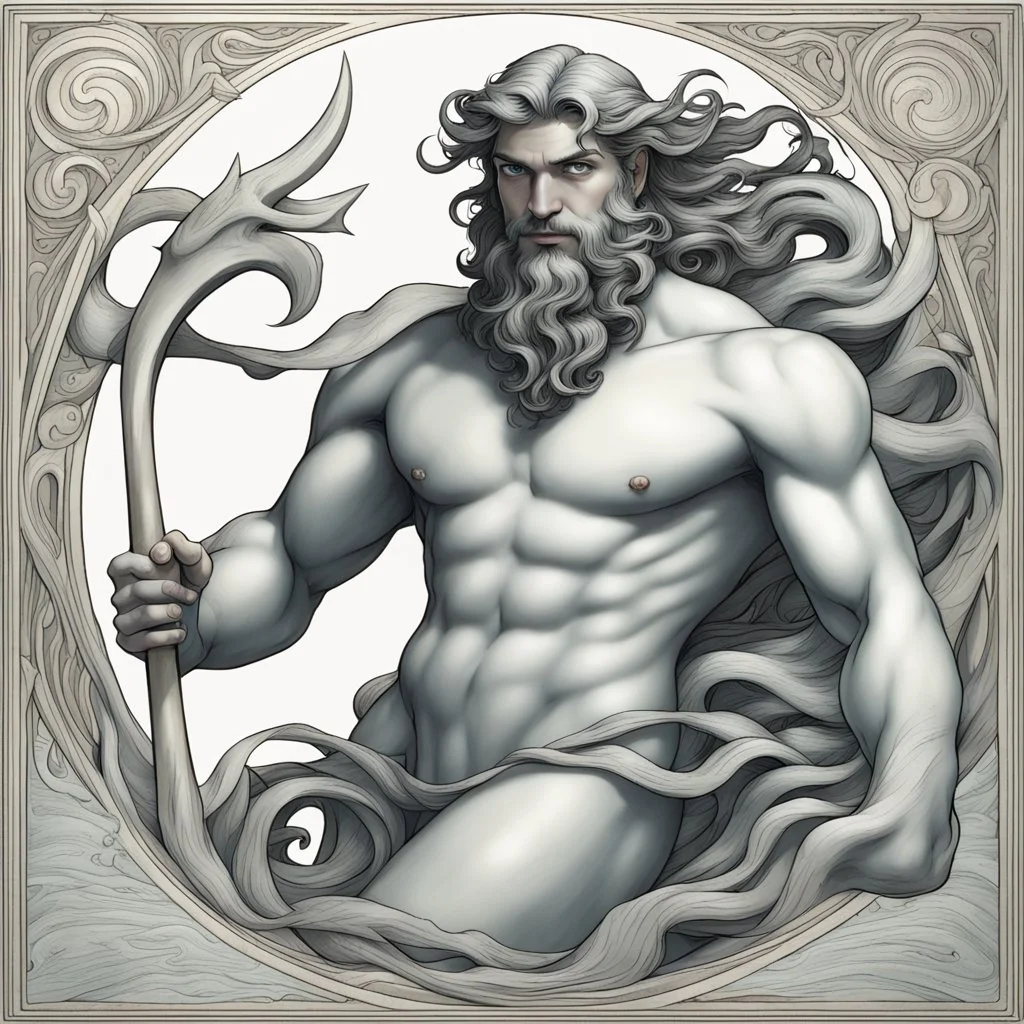 Triton: Messenger of the sea, son of Poseidon and Amphitrite.