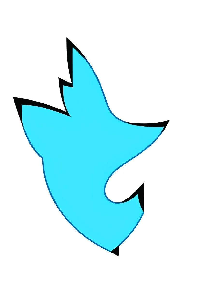 Twitter logo, but it is the letter X