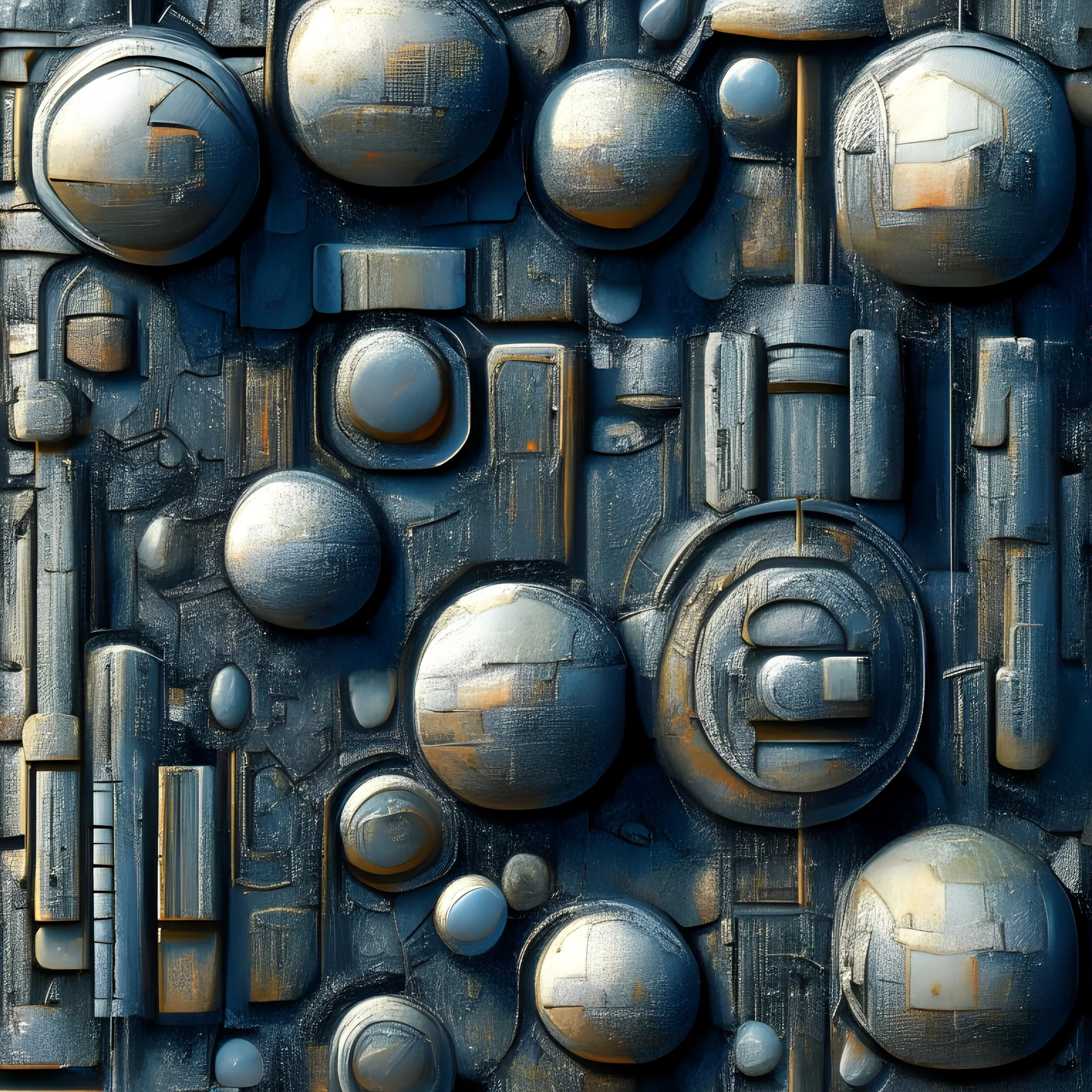 RuinTile Electricity wall texture pattern green light