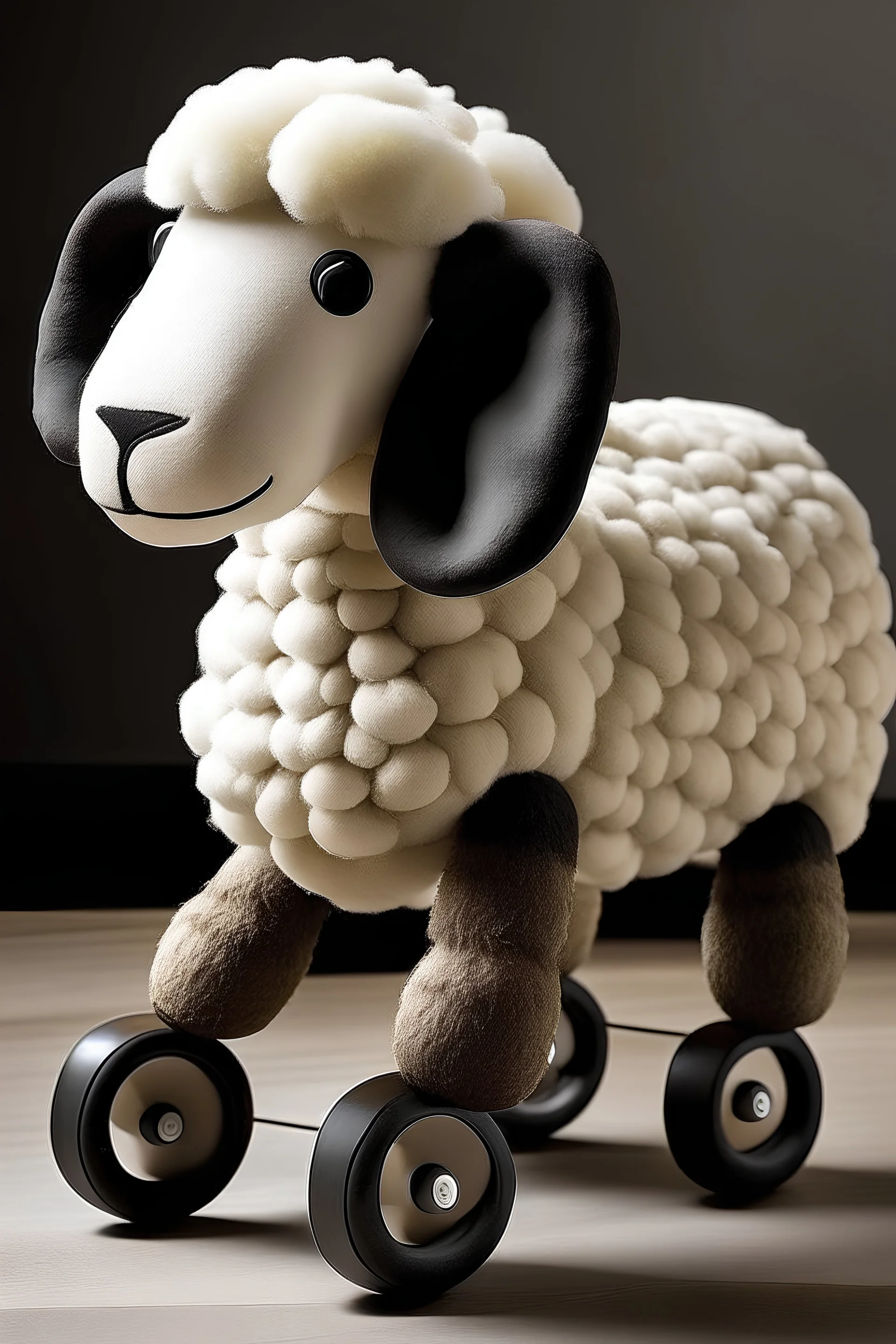 sheep chair with wheels